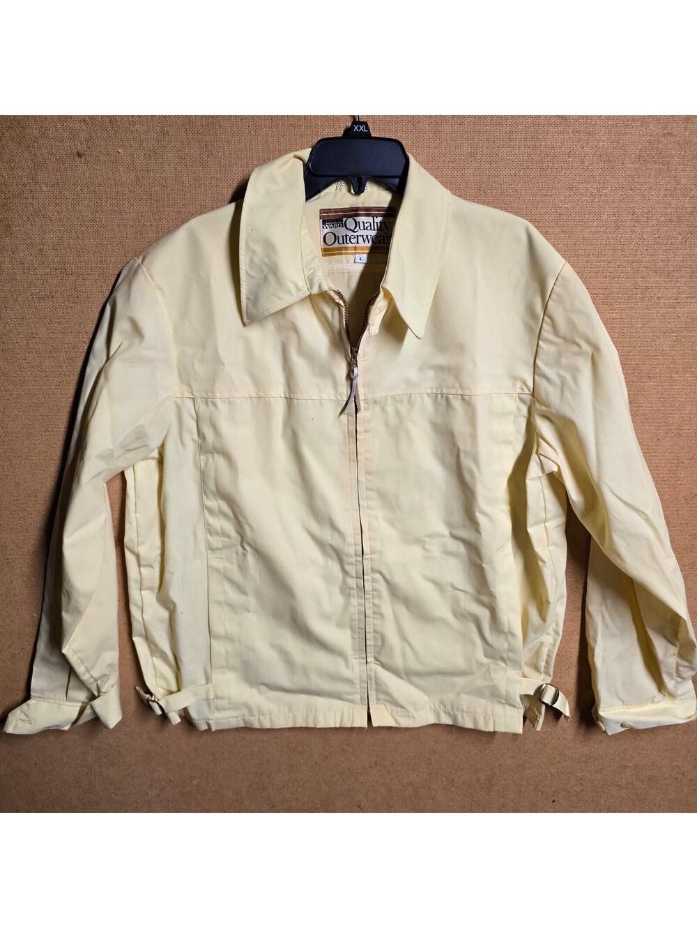 Vintage Montgomery Ward Quality Outwear Grandpa Jacket Yellow L